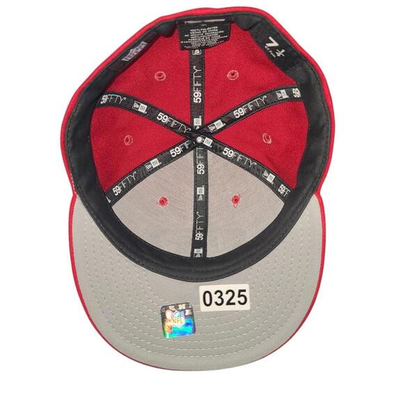 San Francisco 49ers New Era Fitted Cap - Red - Size 7 1/4 - Picture 8 of 9